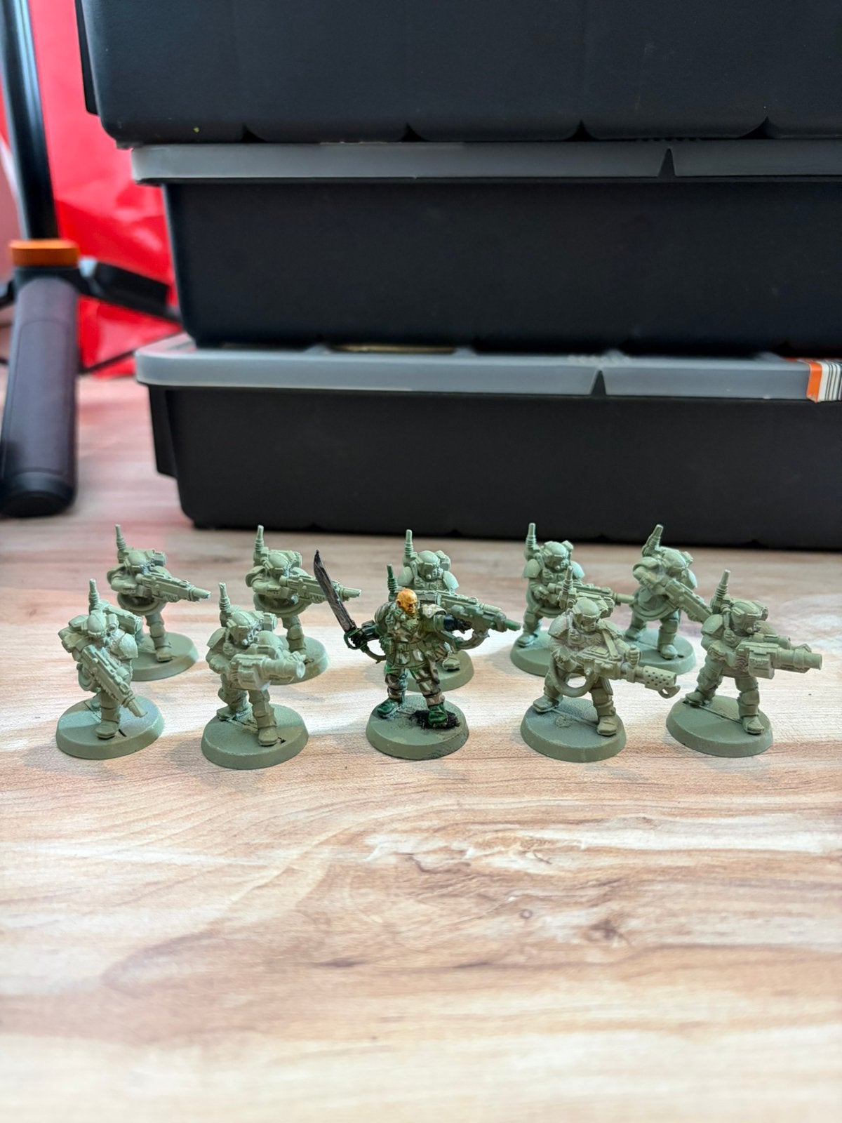 Warhammer 40k astra militarum oude metalen kaskrin, Figuurtje(s), Ophalen of Verzenden, Geverfd, Warhammer 40000