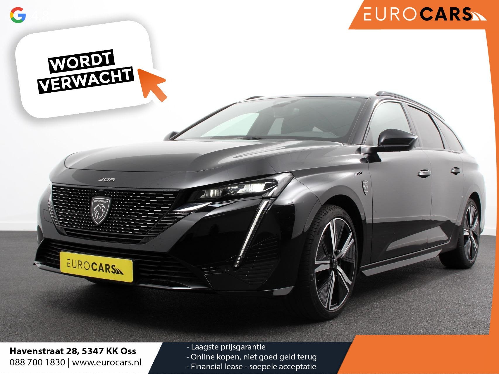 Peugeot 308 1.2 PureTech 130pk Automaat GT SW Climate contro, Stof, Gebruikt, 1199 cc, Automatische klimaatregeling