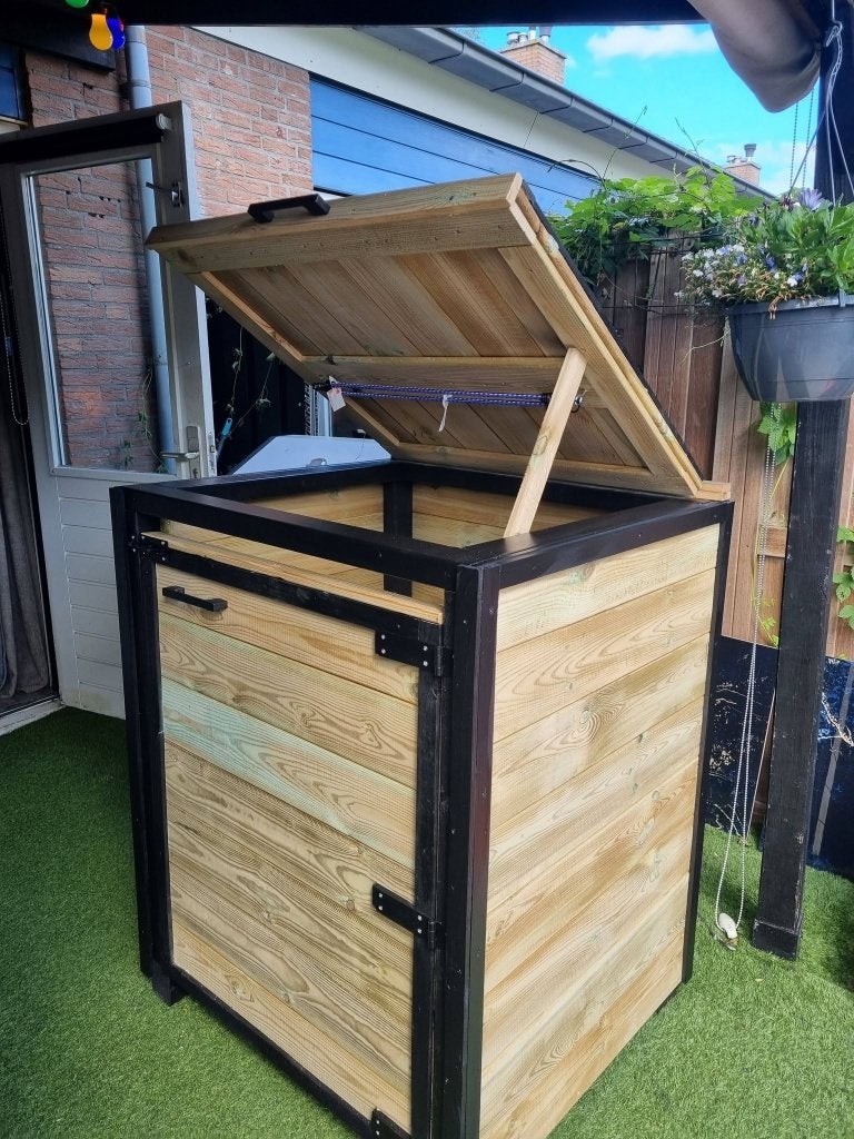 container ombouw, Ophalen, Nieuw, Hout, Containerberging