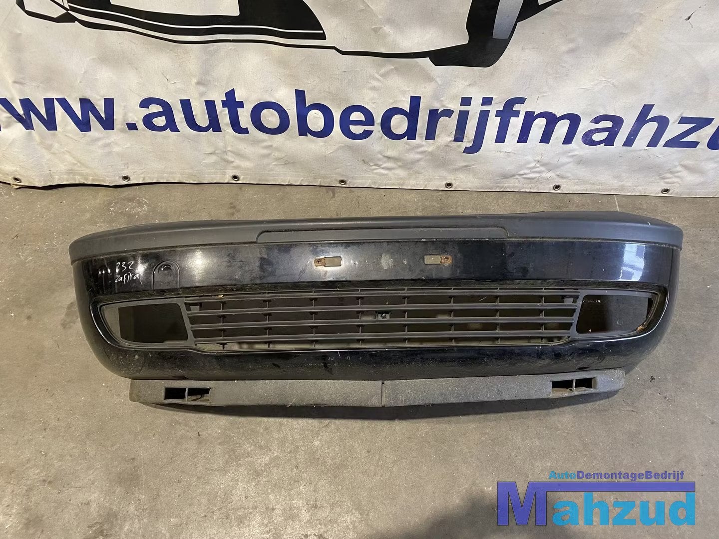 OPEL ZAFIRA A Zwart Z20R voorbumper bumper 1998-2005, Auto-onderdelen, Gebruikt, Voor, Opel Automobile GmbH, Ophalen of Verzenden