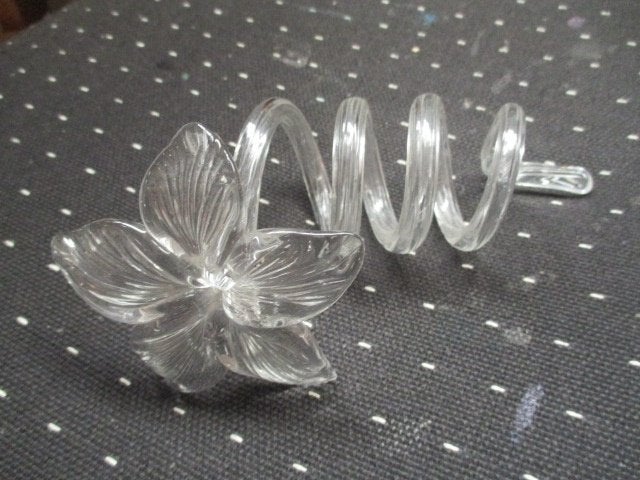 Narcissus by Murano glass, twisted curled flower, Ophalen of Verzenden