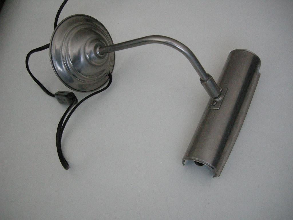 Oude pianolamp schilderijlamp kastlamp - zeer nette staat, Huis en Inrichting, Ophalen, Zo goed als nieuw, Metaal of Aluminium