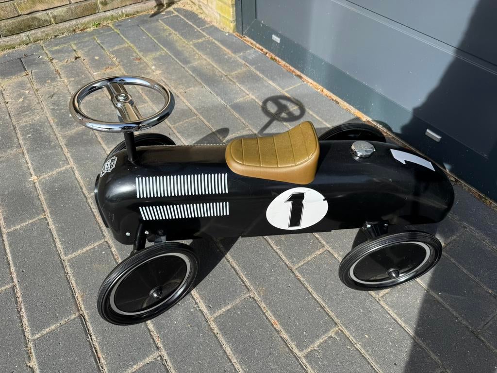 Retro auto metaal zwart, Ophalen of Verzenden, Zo goed als nieuw