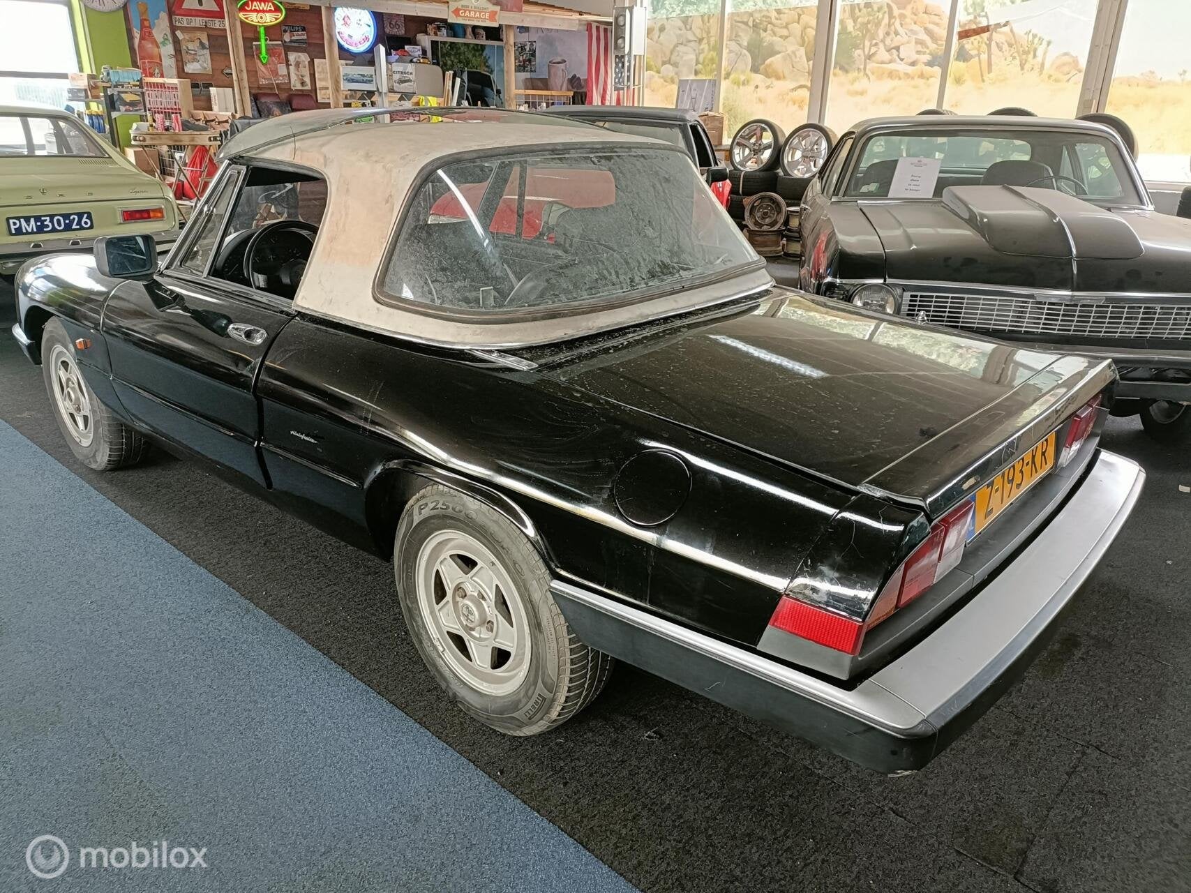 Alfa Romeo Spider Serie 3 "Aerodinamica", Auto's, Achterwielaandrijving, Overige carrosserieën, 116 pk, Zwart