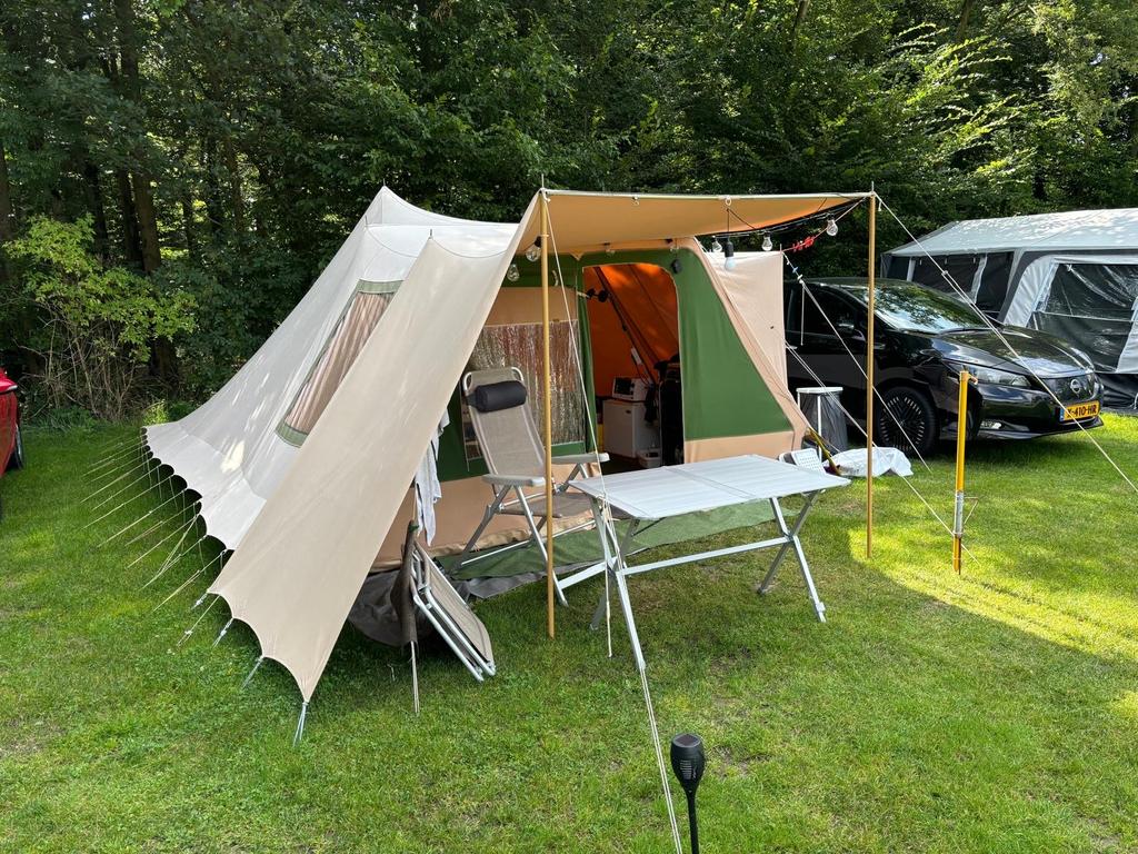 Veijbuiter sperwer 6 persoons tent- Ideaal voor kamperen, Caravans en Kamperen, Tenten, Ophalen, Gebruikt, Tot en met 6
