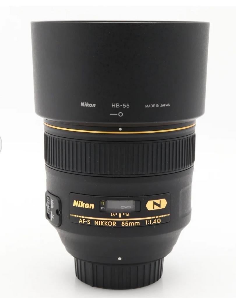 Nikon AF-S NIKKOR 85mm f/1.4G objectief, Ophalen of Verzenden, Zo goed als nieuw, Standaardlens