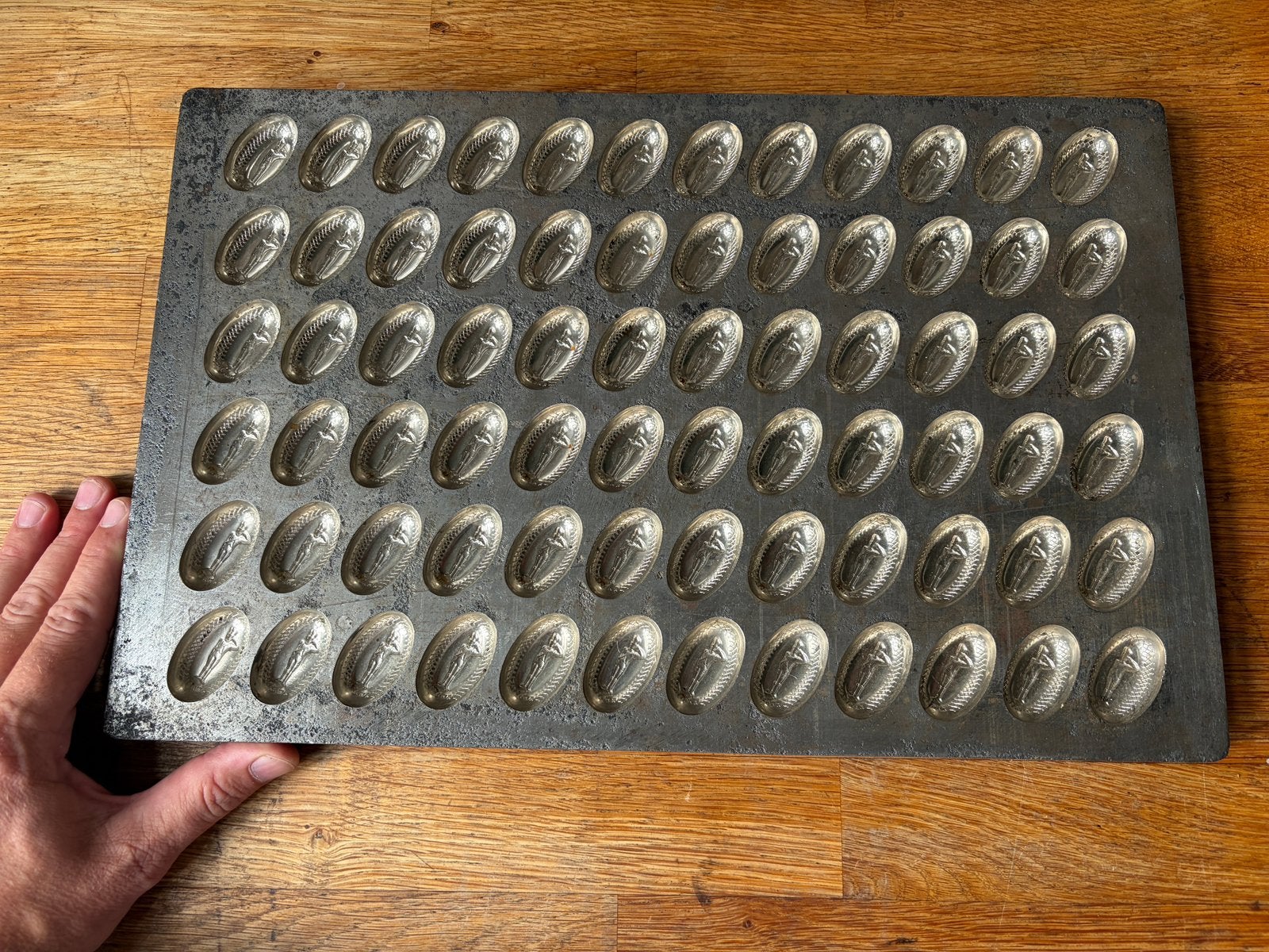 Antieke /vintage Chocoladevorm bonbonmal ijzer vormenfabriek, Ophalen of Verzenden