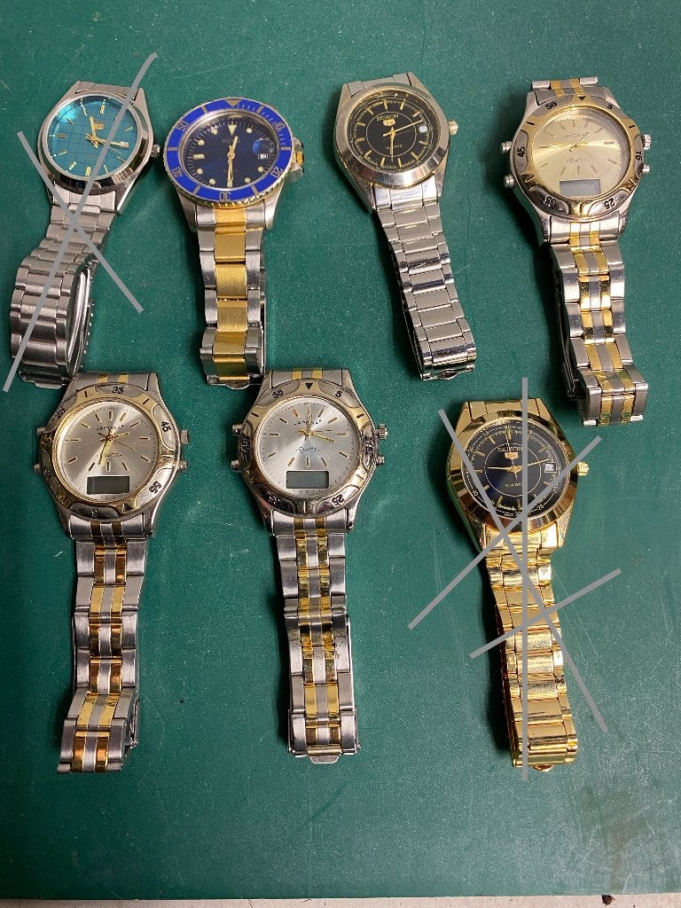 Diverse collectie polshorloges, Overige merken, Staal, Staal, Polshorloge
