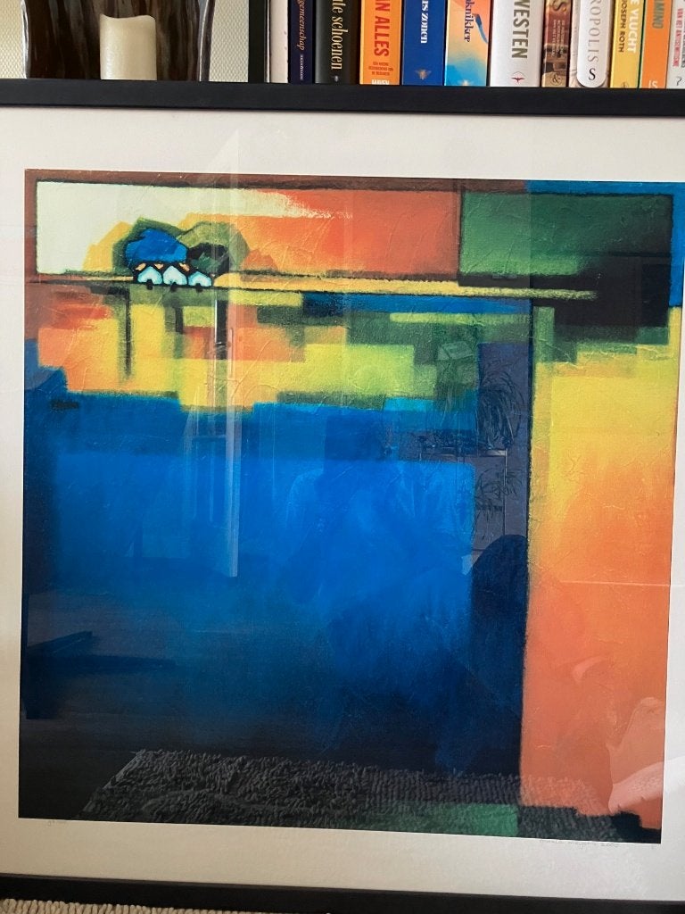 Zeefdruk (kunst), Ophalen, Meerkleurig, Papier/karton, Zo goed als nieuw