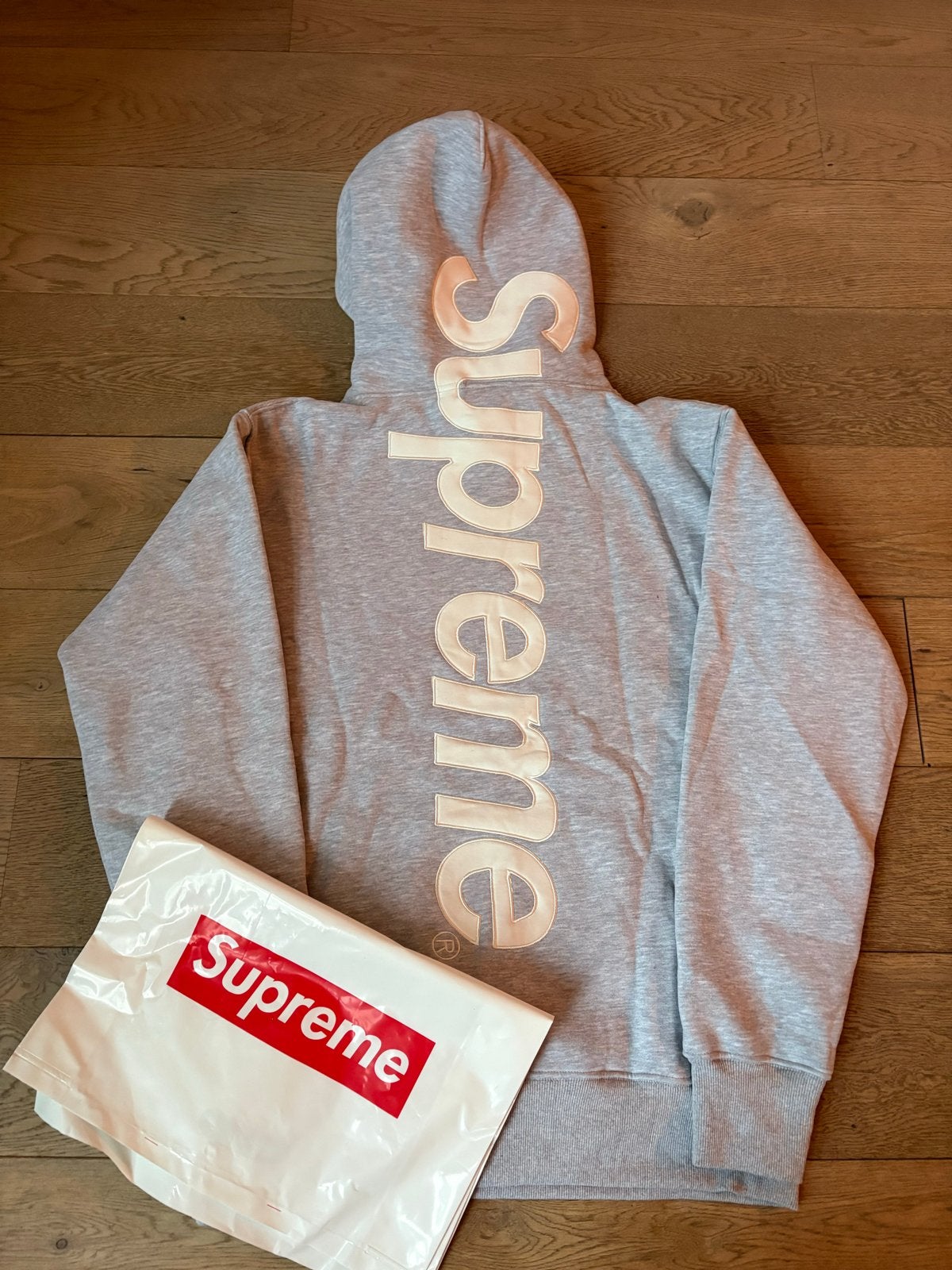 Supreme Hoodie Grijs Maat M, Ophalen of Verzenden, Zo goed als nieuw