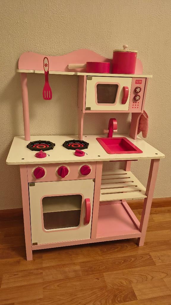 Speelgoedkeuken met accessoires, Kinderen en Baby's, Speelgoed | Speelkeukens, Ophalen, Gebruikt