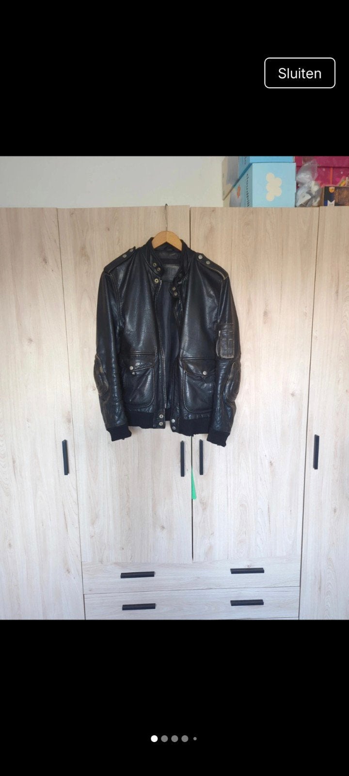 DND Leren Jack - Vintage Stijl Zwart Herenjack, Maat 52/54 (L), DND, Zwart, Ophalen of Verzenden