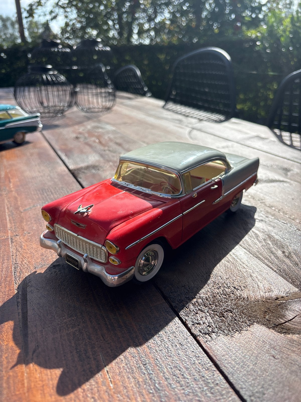 Chevrolet Bel Air Hardtop 1955 schaalmodel, Ophalen of Verzenden, Gebruikt, Auto, Overige merken