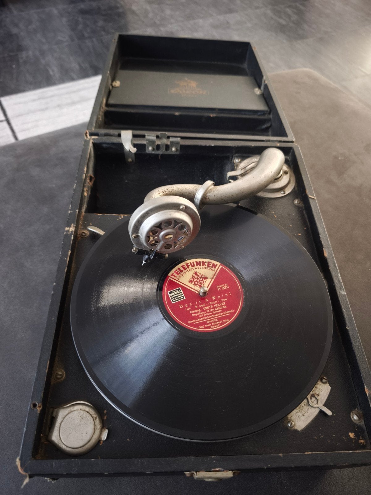 Odeon no 40A Grammofoon Platenspeler - Voor de Verzamelaar, Audio, Tv en Foto, Platenspelers, Ophalen of Verzenden, Gebruikt, Platenspeler