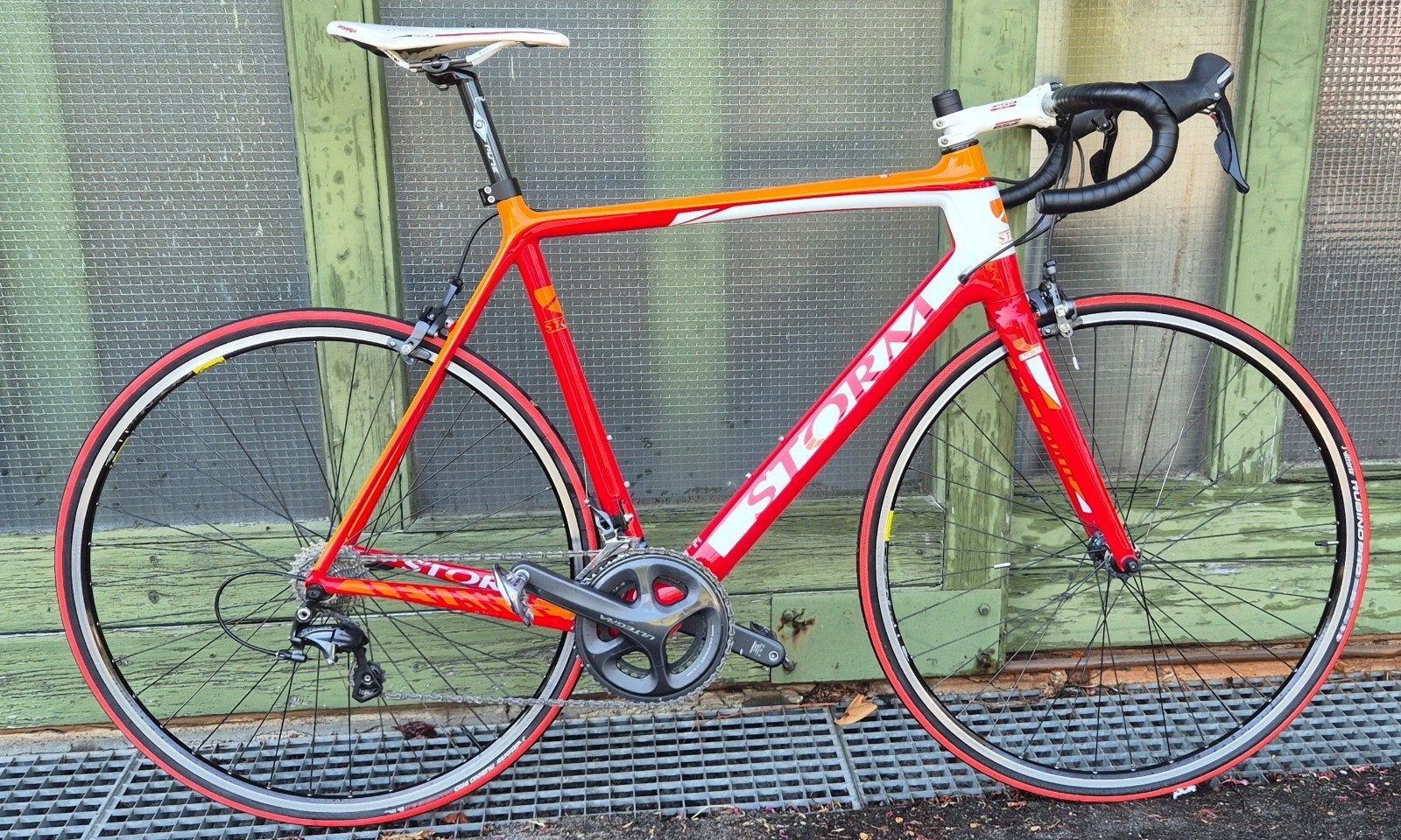 STORM Carbon Racefiets | Maat 56 | Ultegra 6800 groepset, 28 inch, Velgrem, Zo goed als nieuw, Meer dan 20 versnellingen