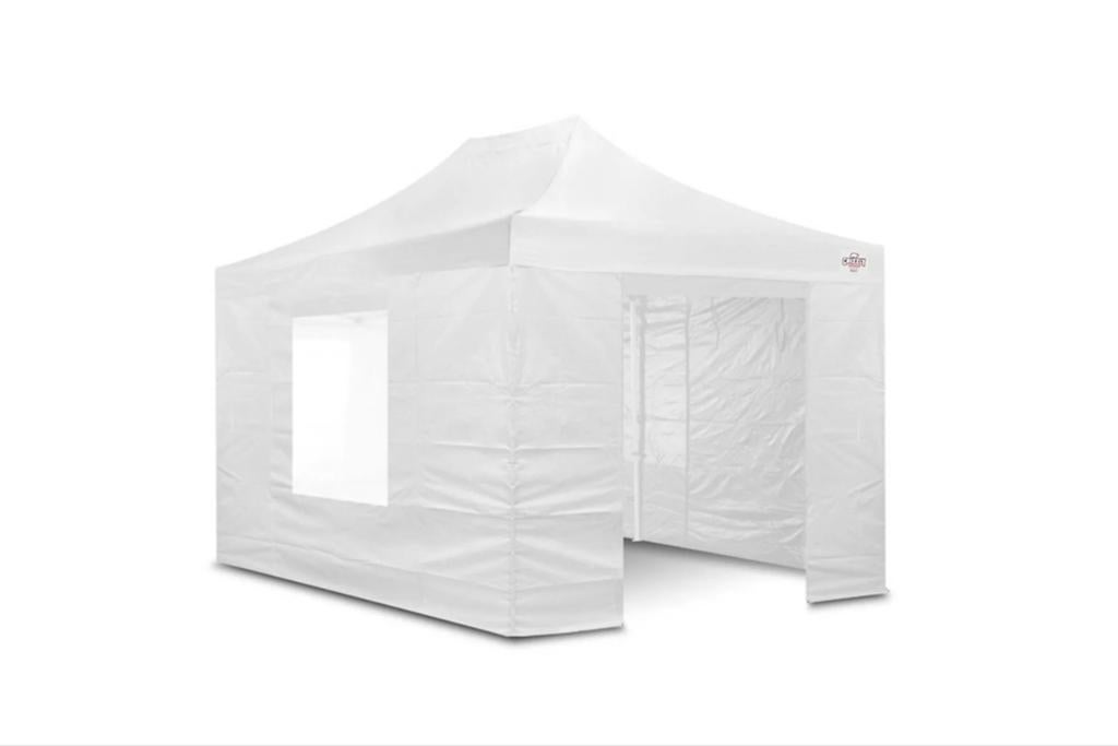 Partytent esy up wit 3x4,50 te huur, Ophalen of Verzenden, Overige