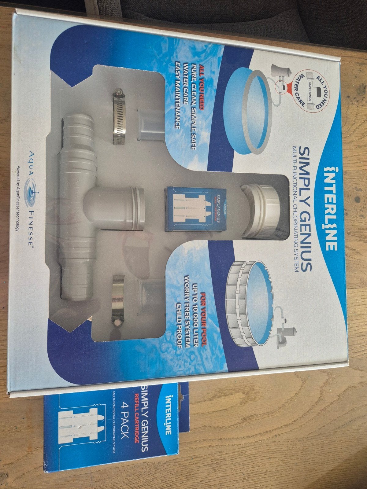 Nieuw Interline Simply Genius pakket + 4 extra cartridges, Tuin en Terras, Ophalen of Verzenden, Nieuw, Reinigingsmiddel