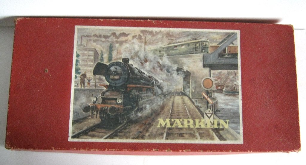 Oude en gebruikte lege doos van Marklin H0 treinset, Hobby en Vrije tijd, Wisselstroom, Gebruikt, Overige typen, Ophalen of Verzenden