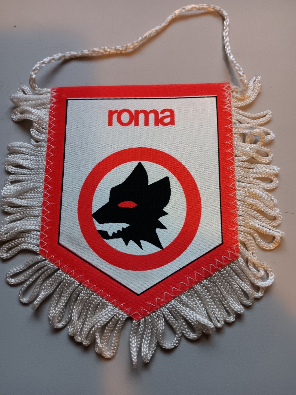 AS Roma Vaantje - Voetbal Fan Item, Ophalen of Verzenden, Gebruikt, Buitenlandse clubs, Vaantje of Sjaal