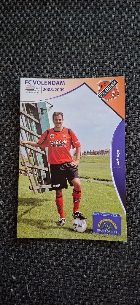 Spelerskaart met handtekening; Jack Tuyp # FC Volendam, Ophalen of Verzenden, Nieuw, Overige binnenlandse clubs, Spelerskaart
