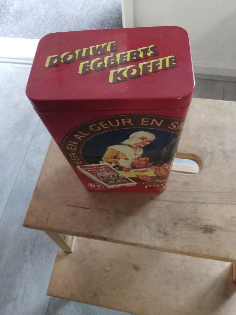 Vintage Douwe Egberts koffieblik, Ophalen of Verzenden, Zo goed als nieuw, Koffie, Douwe Egberts