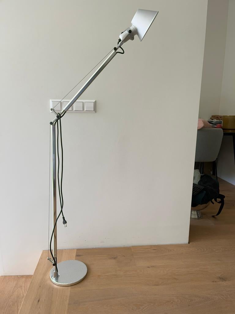 Artemide Tolomeo Lettura vloerlamp, Huis en Inrichting, Lampen | Vloerlampen, Gebruikt, 150 tot 200 cm, Metaal, Ophalen of Verzenden