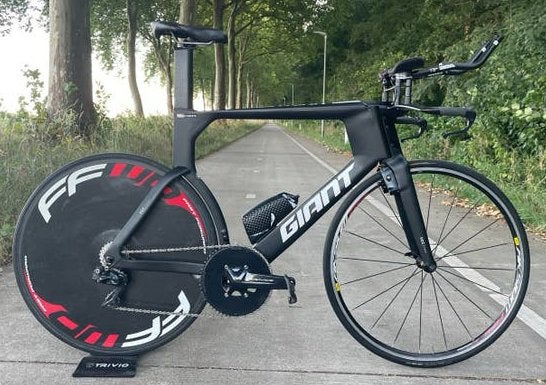 Giant Trinity Advanced Pro TT (L)– Dura-Ace Di2 & Powermeter, Carbon, Zo goed als nieuw, Meer dan 20 versnellingen, 53 tot 57 cm
