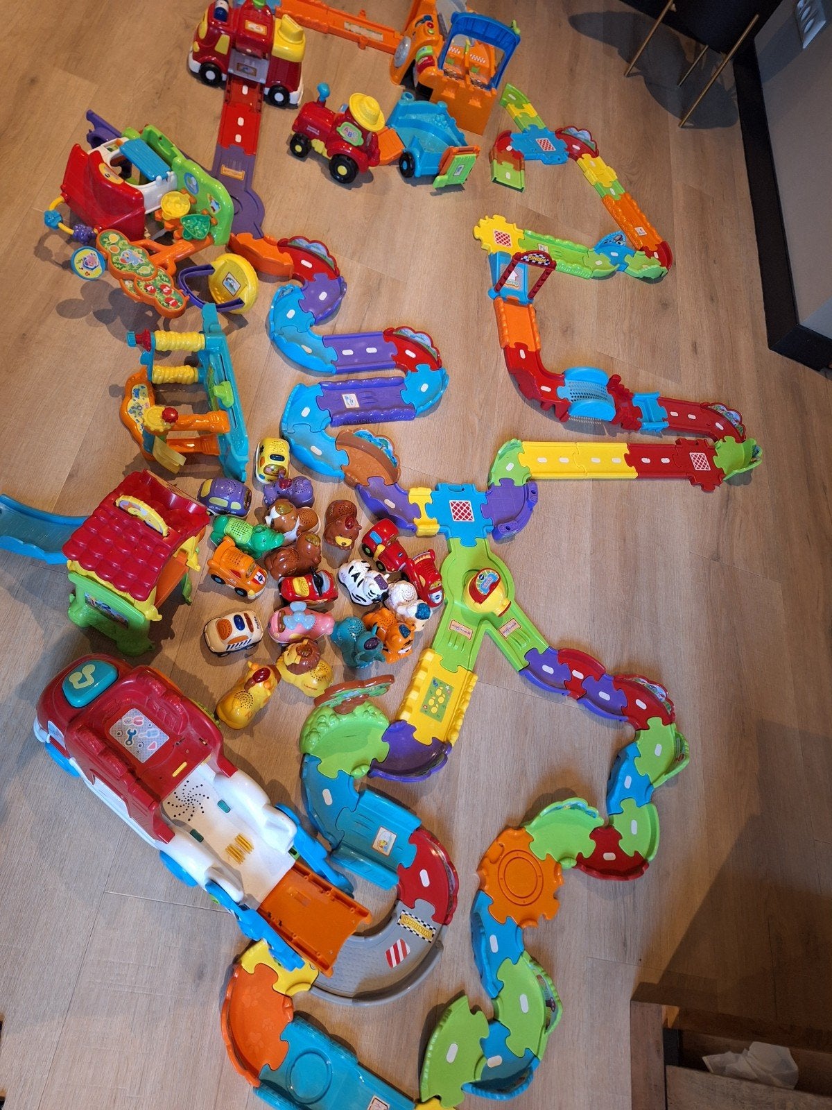 VTech Toet Toet Auto's en Zoef Zoef Dieren Grote Set, Ophalen of Verzenden, Gebruikt
