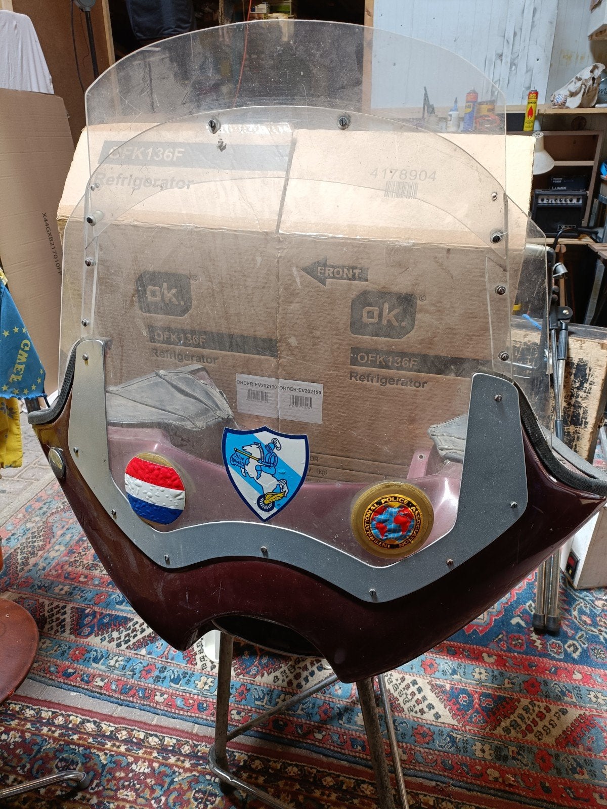 windvanger kuip, Motoren, Ophalen