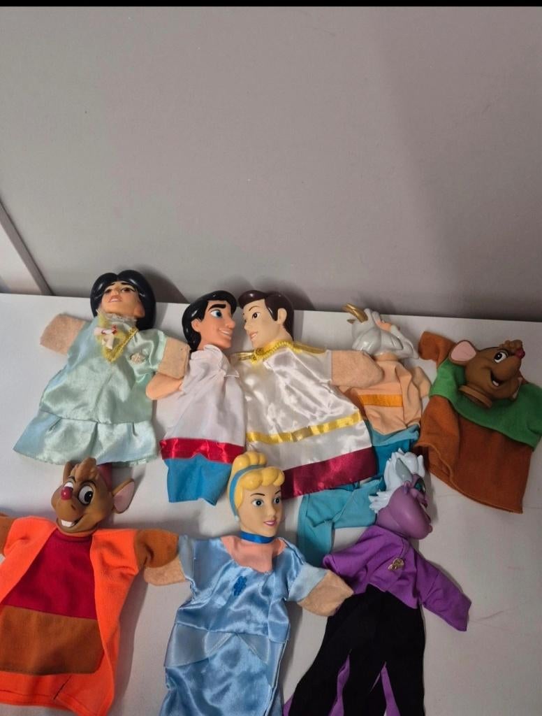Set verschillende Disney handpoppen, Ophalen of Verzenden, Gebruikt, Overige typen