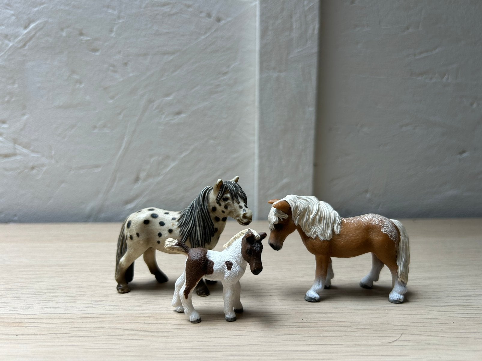 Schleich falabella set 2, Verzamelen, Dierenverzamelingen, Ophalen of Verzenden, Zo goed als nieuw, Paard, Beeldje of Figuurtje