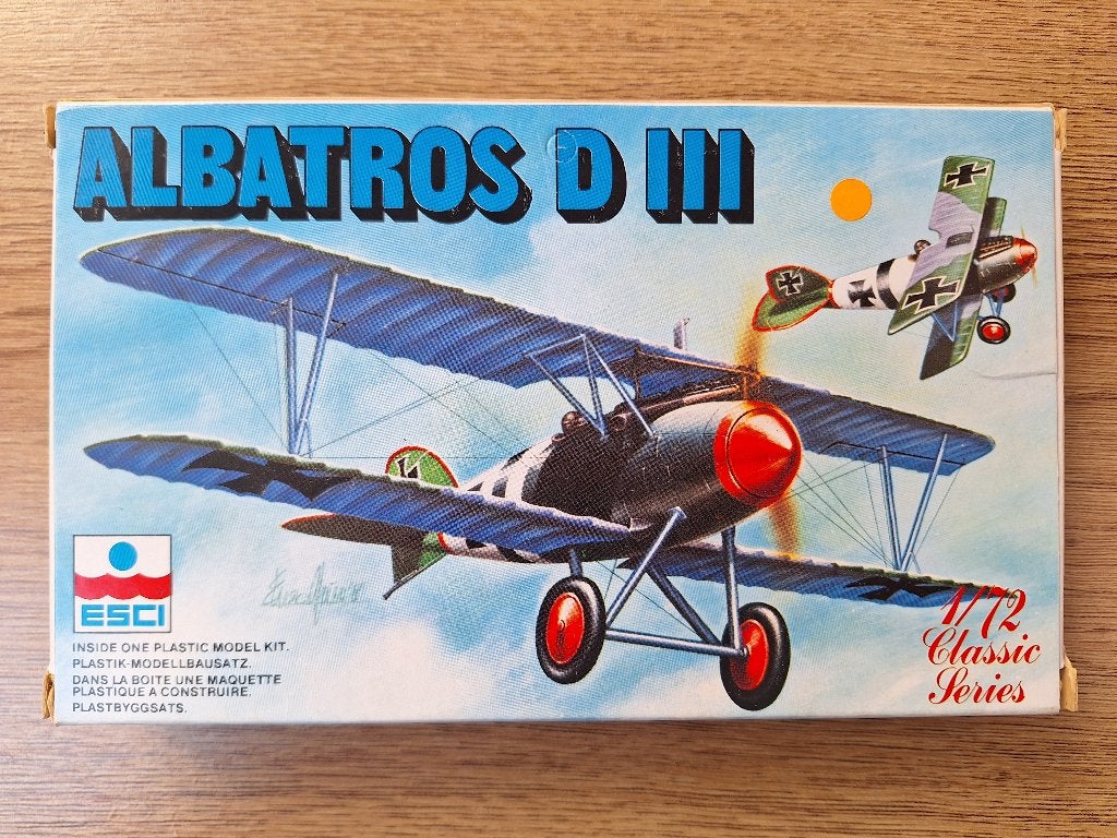 1:72 1/72 ESCI Albatros D III (1), Overige merken, 1:72 tot 1:144, Ophalen of Verzenden, Zo goed als nieuw