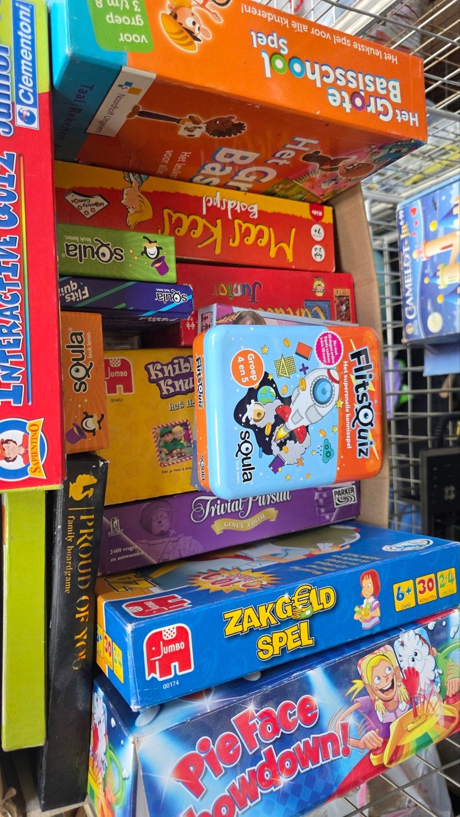 diverse spellen oa. kees mees basisschool spel Carcassonne., Ophalen, Zo goed als nieuw, Squla, Reisspel