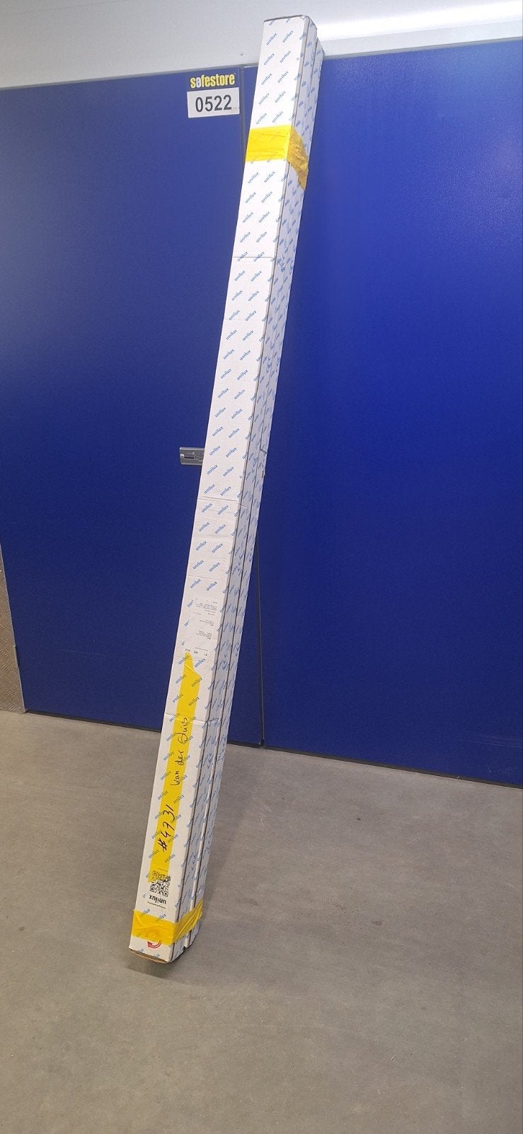 NIEUW IN DOOS Unilux Plisséfit dubbele hordeur, Ophalen, Nieuw, Hordeur, 200 tot 215 cm