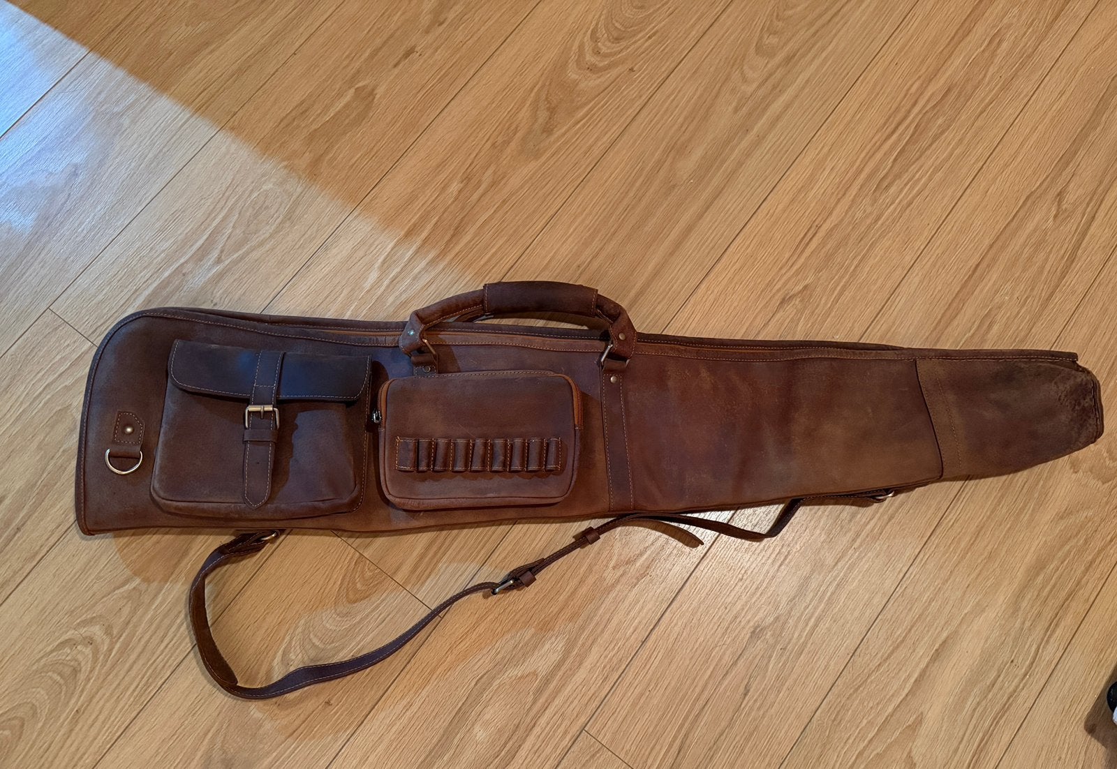 Geweer luchtbuks foudraal echt leder nieuw!, Sport en Fitness, Verzenden, Nieuw