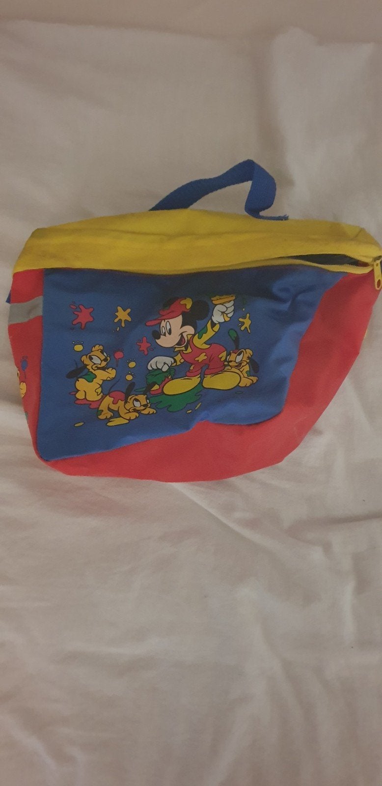Vintage Disney Mickey Mouse fietstas voor kinderfiets, Ophalen of Verzenden, Gebruikt