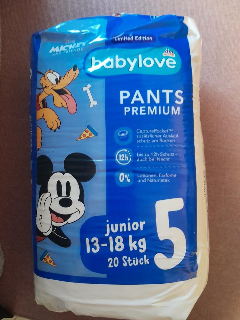 Babylove Premium Pants Junior Maat 5 (13-18 kg) - 20 stuks, Ophalen of Verzenden, Nieuw, Babylove, Jongetje of Meisje