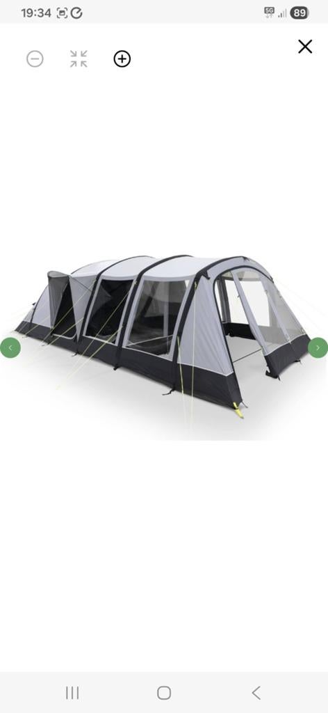 Kampa opblaasbare tent, Ophalen of Verzenden, Zo goed als nieuw, Tot en met 4