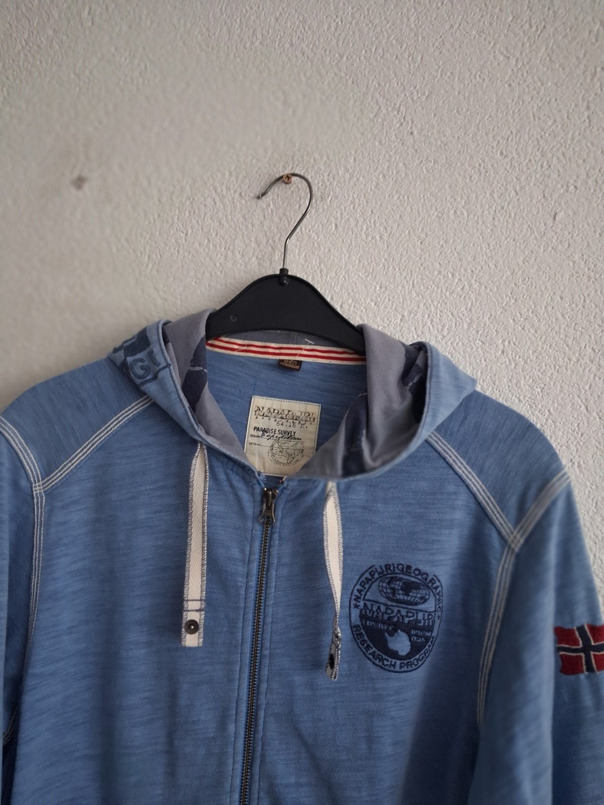 Napapijri Hoodie Blauw Maat L, Maat 52/54 (L), Blauw, Ophalen of Verzenden, Napapijri