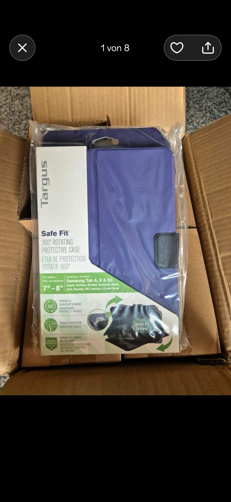 Partij 1000+ targus hoesjes 7’ 8’