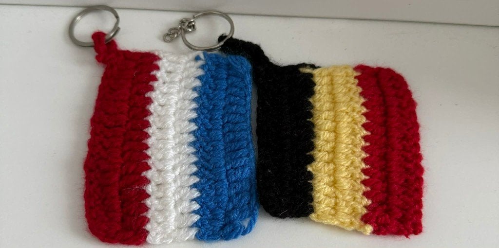 De Nederlandse vlag rood, wit, blauw sleutelhanger, Ophalen, Nieuw