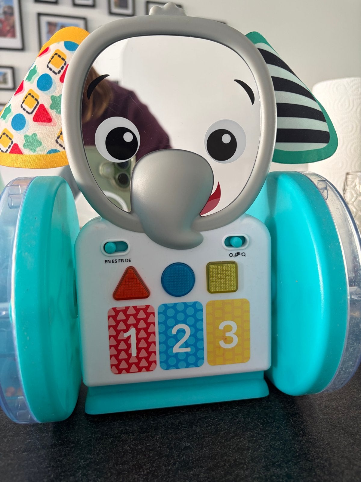 Baby Einstein Chase and Tap Olifant Activiteitenspeelgoed, Ophalen of Verzenden, Gebruikt, Overige typen, Met geluid