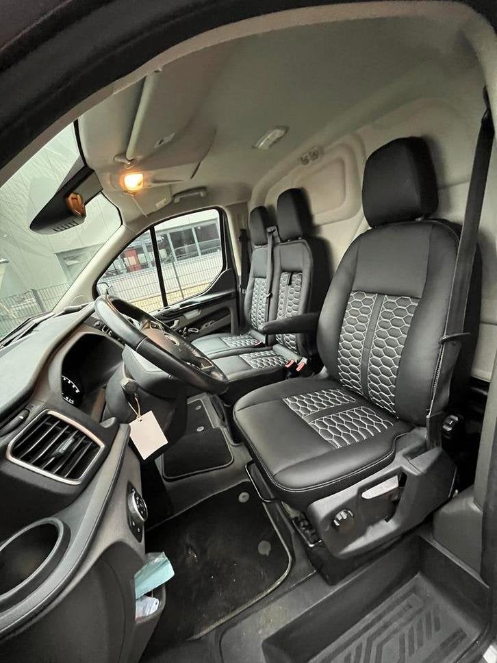 Ford transit Custom bestuurdersstoel + bijrijdersbank leer, Ophalen of Verzenden, Niet ingevuld, Niet ingevuld, Niet ingevuld