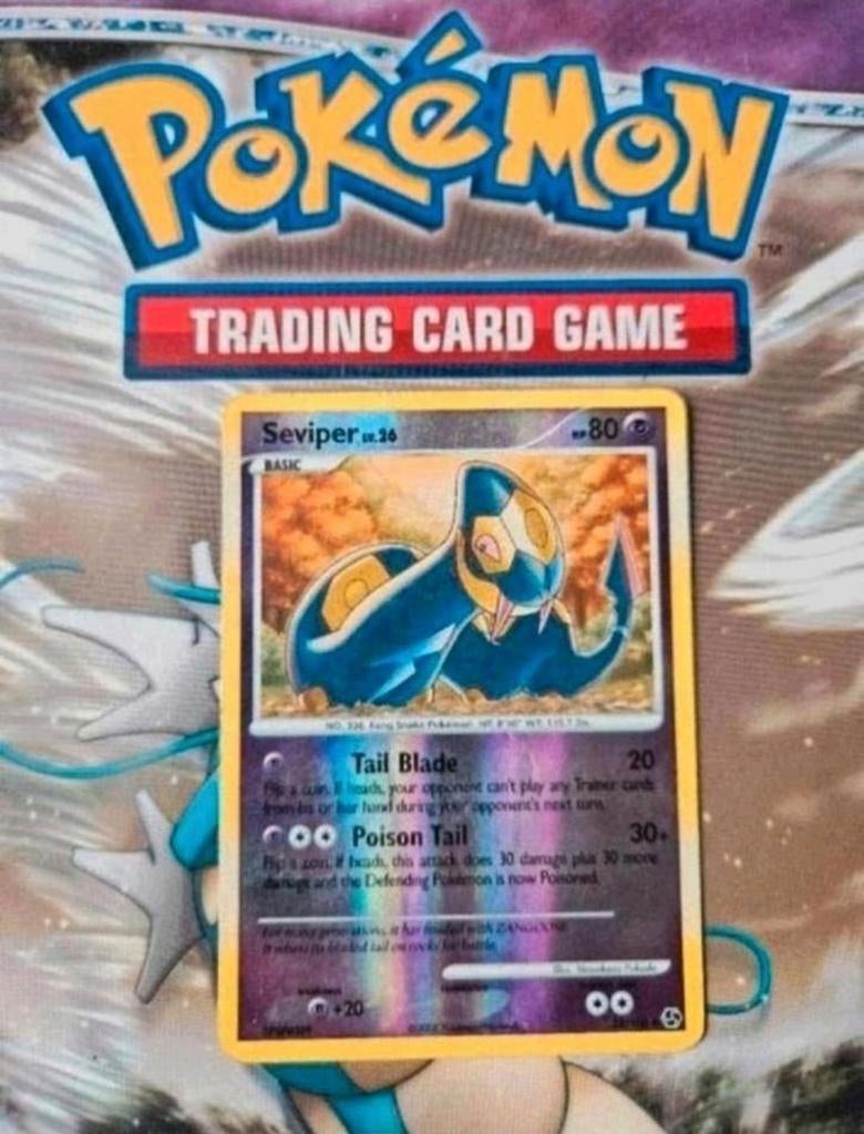 Seviper 52/106 reverse holo DP Great Encounters pokemon, Ophalen of Verzenden, Gebruikt, Losse kaart, Foil