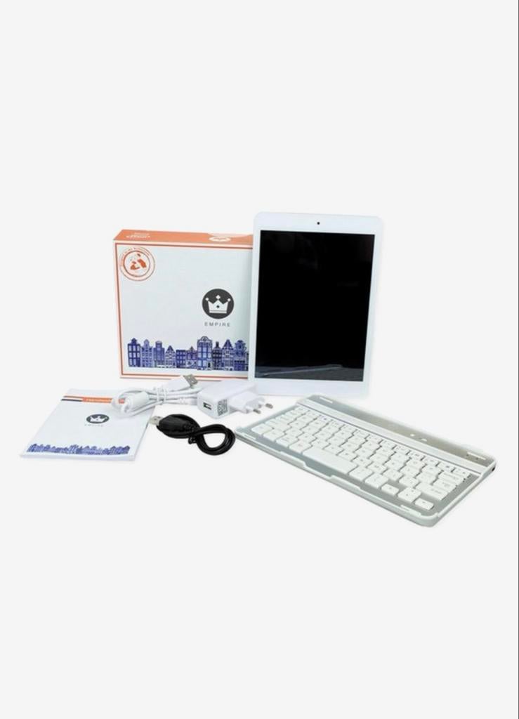 Empire Intel Z2580 Tablet 7.85" Wit + Bluetooth Toetsenbord, Computers en Software, Android Tablets, Ophalen, Usb-aansluiting
