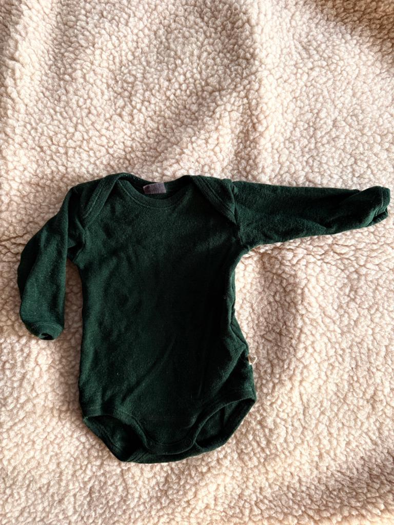 Dilling wollen romper 74 groen, Ophalen of Verzenden, Gebruikt, Jongetje of Meisje, Nacht- of Onderkleding