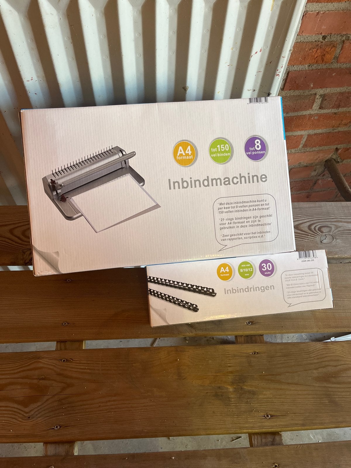 Nieuwe Inbindmachine A4 met Inbindringen - tot 150 vel, Diversen, Bureau-accessoires, Ophalen