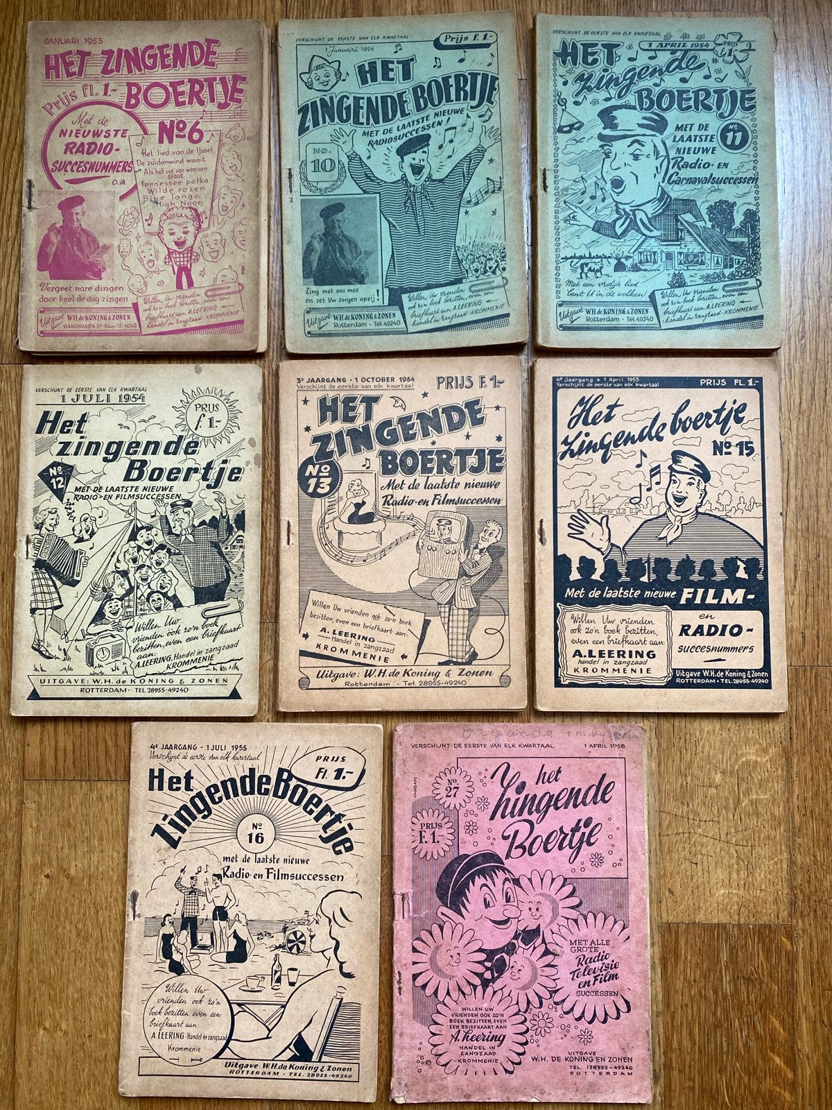 Collectie 'Het Zingende Boertje' - Vintage Boekjes, Ophalen of Verzenden, Gelezen, Overige typen