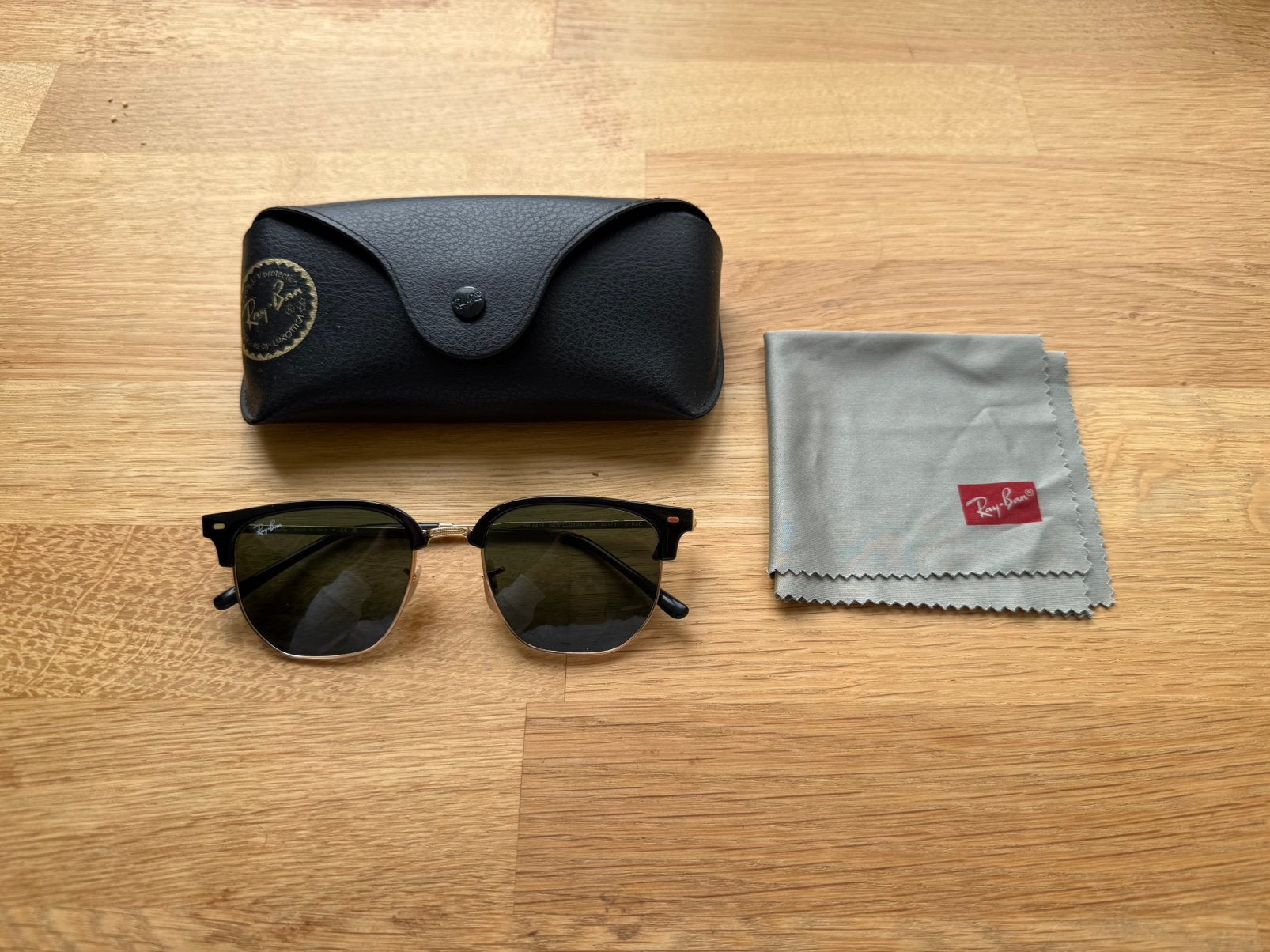 Ray-Ban New Clubmaster Zonnebril - RB4416, Gebruikt, Zonnebril, Bruin, Ophalen of Verzenden