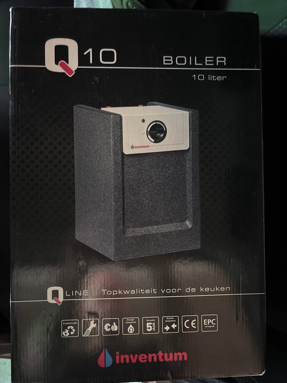 Inventum Q10 Boiler 10 liter - Nieuw in doos, Ophalen, Aardgas, Nieuw, Boiler